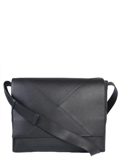 Shop Bottega Veneta Black Leather Shoulder Bag