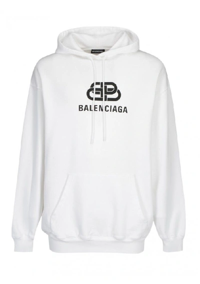 Shop Balenciaga White Sweatshirt