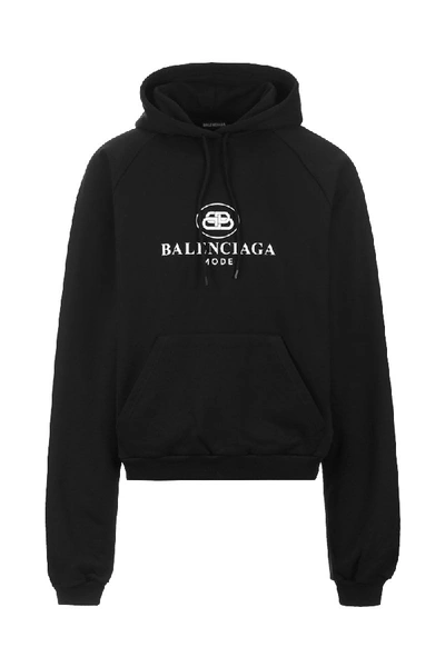 Shop Balenciaga Black Sweatshirt