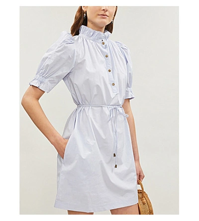 Shop Apiece Apart Sabrina Cotton-poplin Dress In Lavender