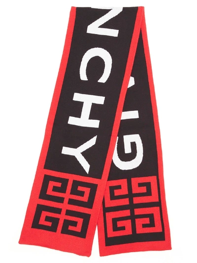 Shop Givenchy Red Cotton Scarf