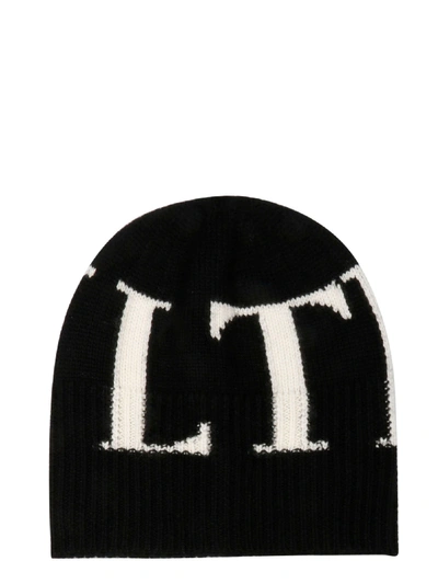 Shop Valentino Black Wool Hat