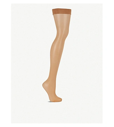 Shop Wolford Womens Gobi Individual 10 Stay-up Stockings S