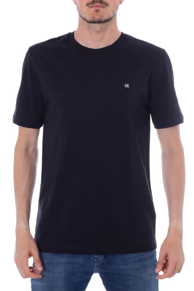 Shop Calvin Klein Jeans Est.1978 Black Cotton T-shirt