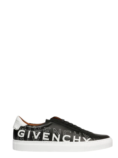 Shop Givenchy Black Leather Sneakers