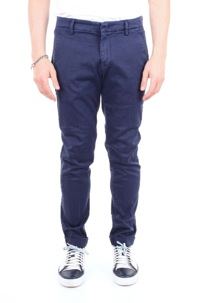 Shop Dondup Blue Cotton Pants