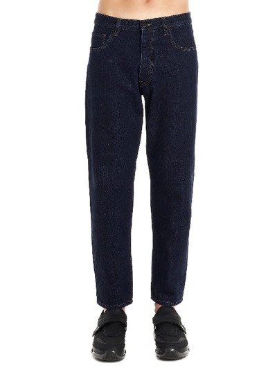 Shop Prada Blue Cotton Jeans