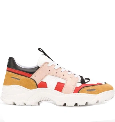 Shop Ami Alexandre Mattiussi Pink Polyester Sneakers