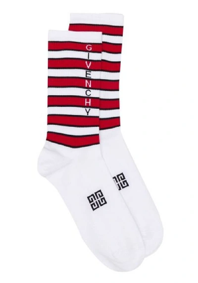 Shop Givenchy White Cotton Socks