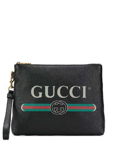 Shop Gucci Black Leather Clutch