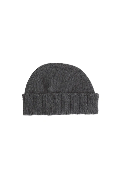 Shop Drumohr Men's Grey Cashmere Hat