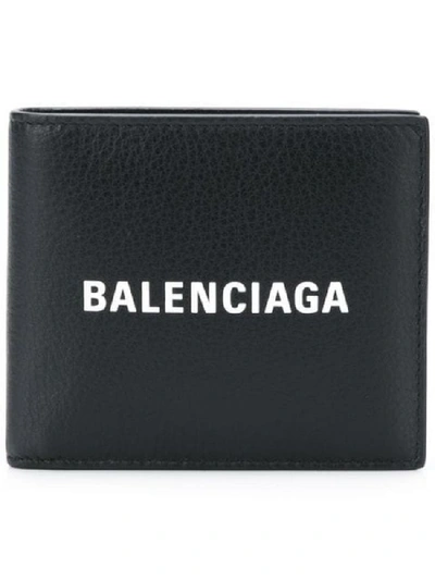 Shop Balenciaga Black Leather Wallet