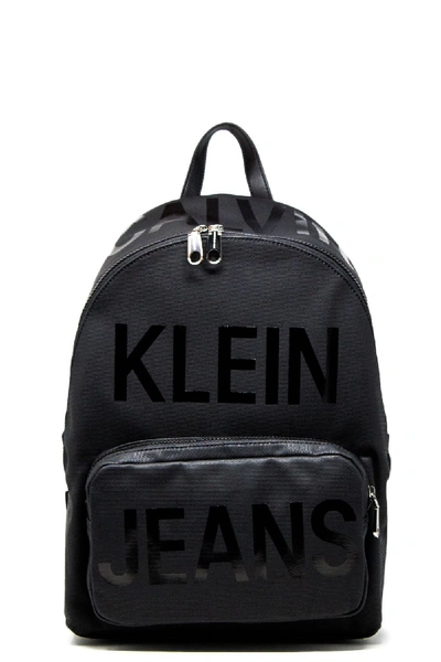 Shop Calvin Klein Black Cotton Backpack
