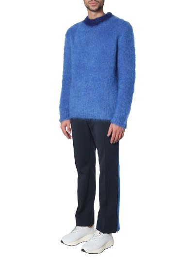 Shop Marni Blue Wool Sweater