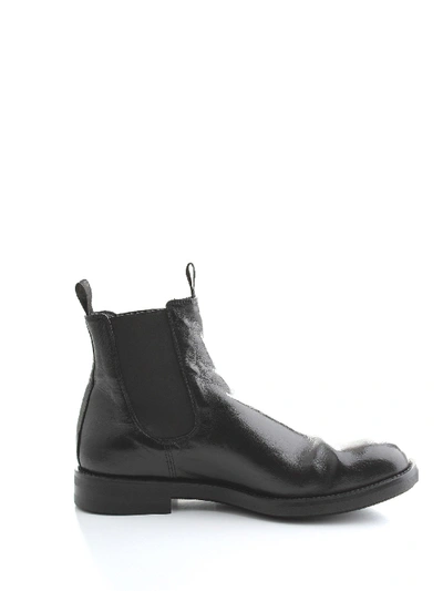 Shop Officine Creative Black Leather Ankle Boots