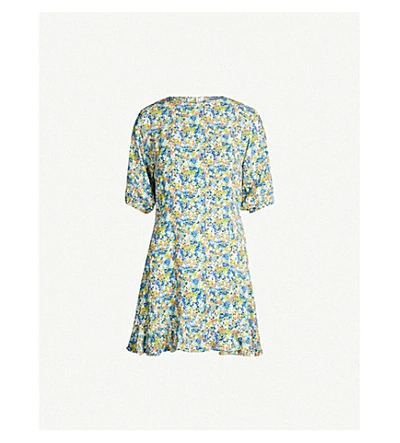 Shop Faithfull The Brand Jeanette Floral-print Rayon Dress In Vionett