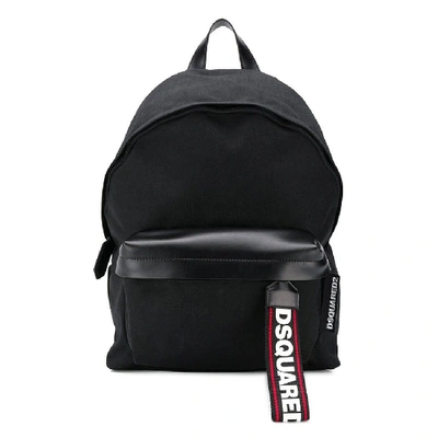 Shop Dsquared2 Black Nylon Backpack