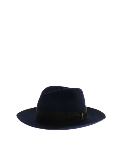 Shop Borsalino Blue Hat