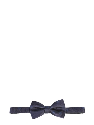 Shop Dior Blue Silk Bow Tie