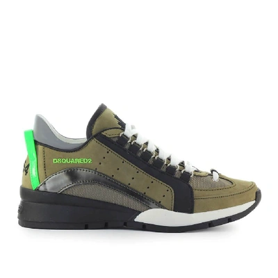 Shop Dsquared2 Green Sneakers