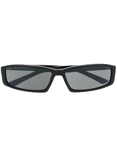 Shop Balenciaga Black Sunglasses