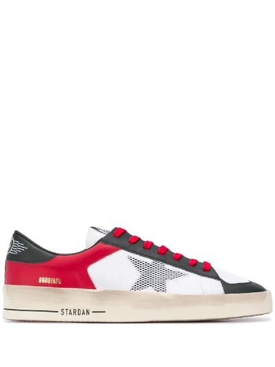 Shop Golden Goose White Leather Sneakers