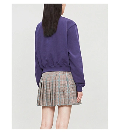 Shop Off-white Checked Pleated Wool Mini Skirt In All Over No Colour