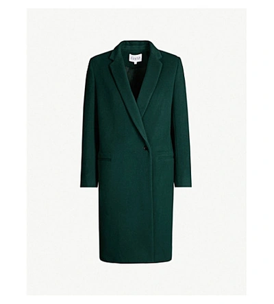 Claudie Pierlot Gold Wool-blend Coat In Green | ModeSens