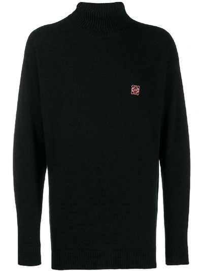Shop Loewe Black Wool Sweater