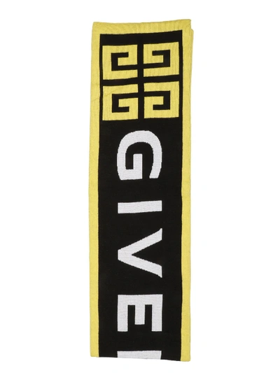 Shop Givenchy Yellow Cotton Scarf