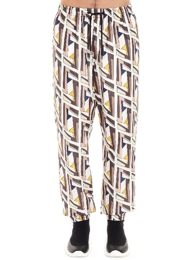 Shop Fendi Multicolor Polyester Pants