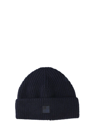 Shop Woolrich Blue Wool Hat