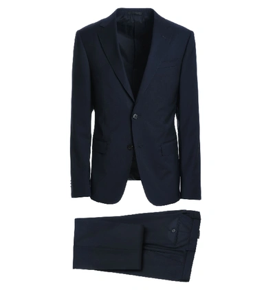 Shop Z Zegna Blue Wool Suit