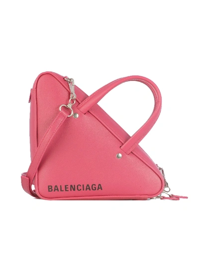 Shop Balenciaga Pink Leather Shoulder Bag