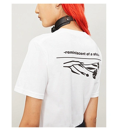 Shop Artica Arbox Reminiscent-print Cotton-jersey T-shirt In Optical White