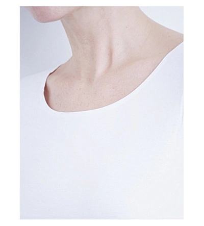 Shop Wolford Ladies White Jersey Pullover Top