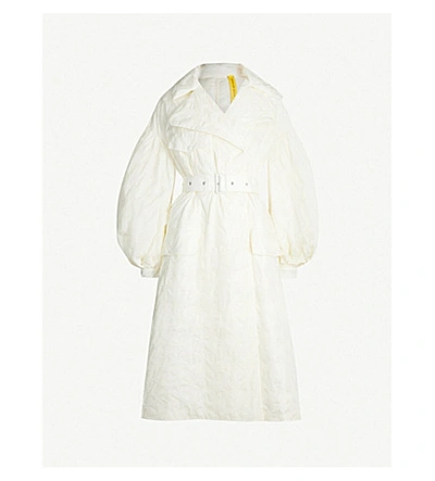 Shop Moncler Genius 4 Moncler Simone Rocha Dinah Embroidered Shell-down Jacket In Off White