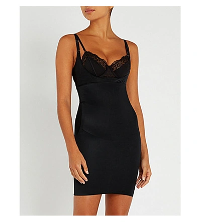 Shop Spanx Smartgrip Stretch Slip Dress In Very Black