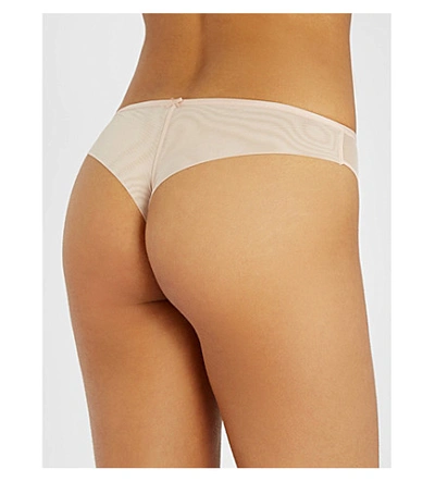 Shop Aubade Nudessence Sheer Tanga Briefs In Nude D Ete