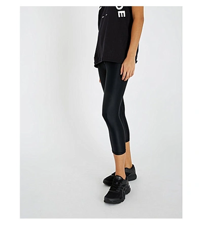 Shop The Upside Womens Black Nyc Cropped Stretch-jersey Leggings