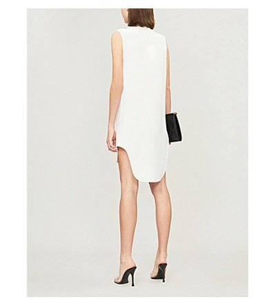 Shop Givenchy Scarf-embellished Crepe Midi Dress In Off White