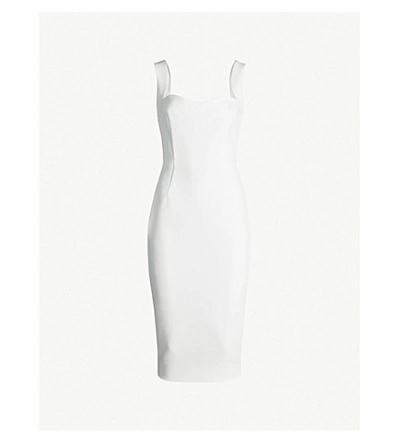 Shop Victoria Beckham Sweetheart Crepe Dress In White