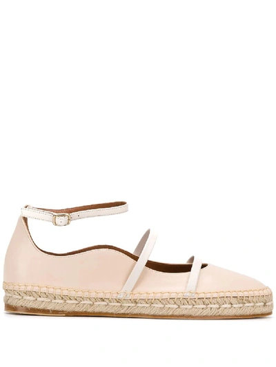 Shop Malone Souliers Pink Fabric Espadrilles