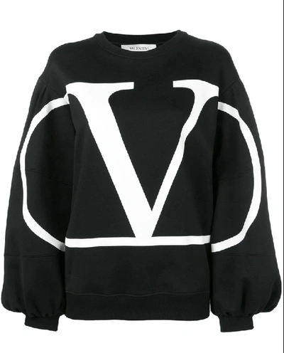 Shop Valentino Black Sweatshirt
