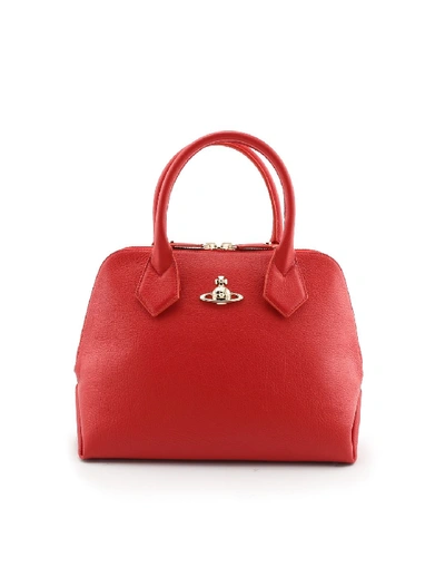 Shop Vivienne Westwood Red Leather Handbag