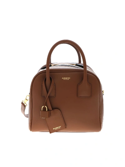 Shop Burberry Brown Leather Handbag