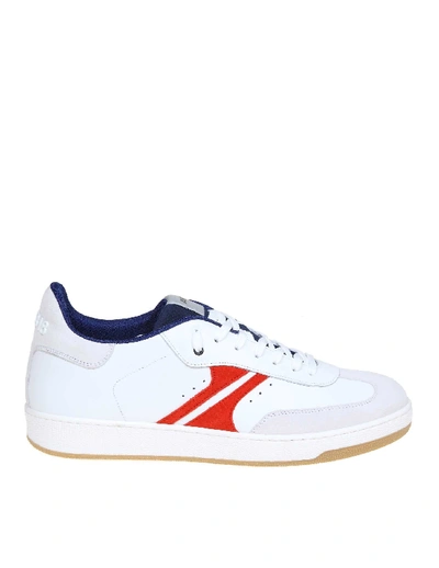 Shop Am318 White Leather Sneakers