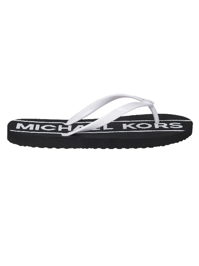Shop Michael Kors Black Rubber Sandals