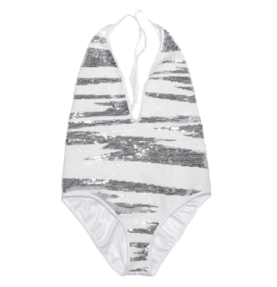 Shop Missoni White Viscose One-piece Suit