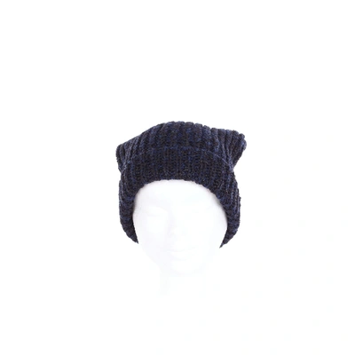 Shop Mauro Grifoni Blue Wool Hat